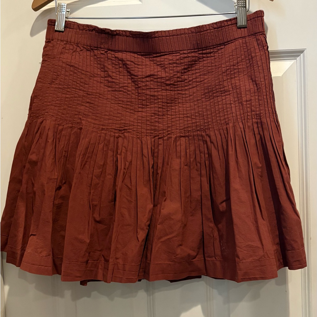 Nwt Anthropologie / Eula Pleated Mini Skirt / M